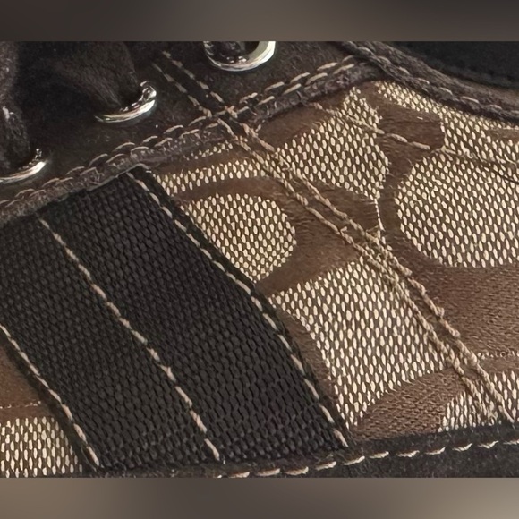 Coach Signature "C" Canvas & Suede Sneakers – Women’s 9½ – Brown Monogram - Picture 10 of 10